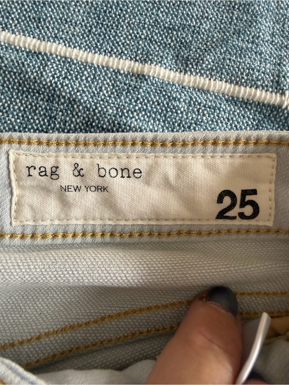 rag & bone Dre Low-Rise Boyfriend- Ditch Plains - Picture 7 of 14